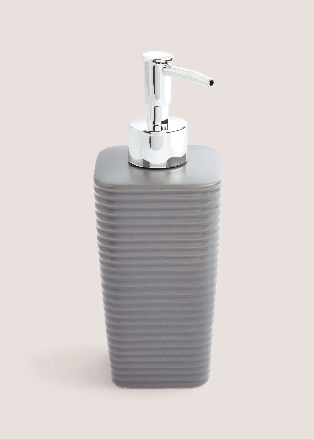 Grey Ceramic Soap Dispenser Image 1