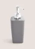 Grey Ceramic Soap Dispenser Image 1