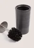 Black Ceramic Toilet Brush (20cm x 10cm x 58cm) Image 2