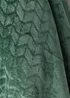 Green Embossed Fleece Throw Image 2