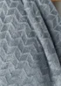 Grey Embossed Fleece Throw Image 2