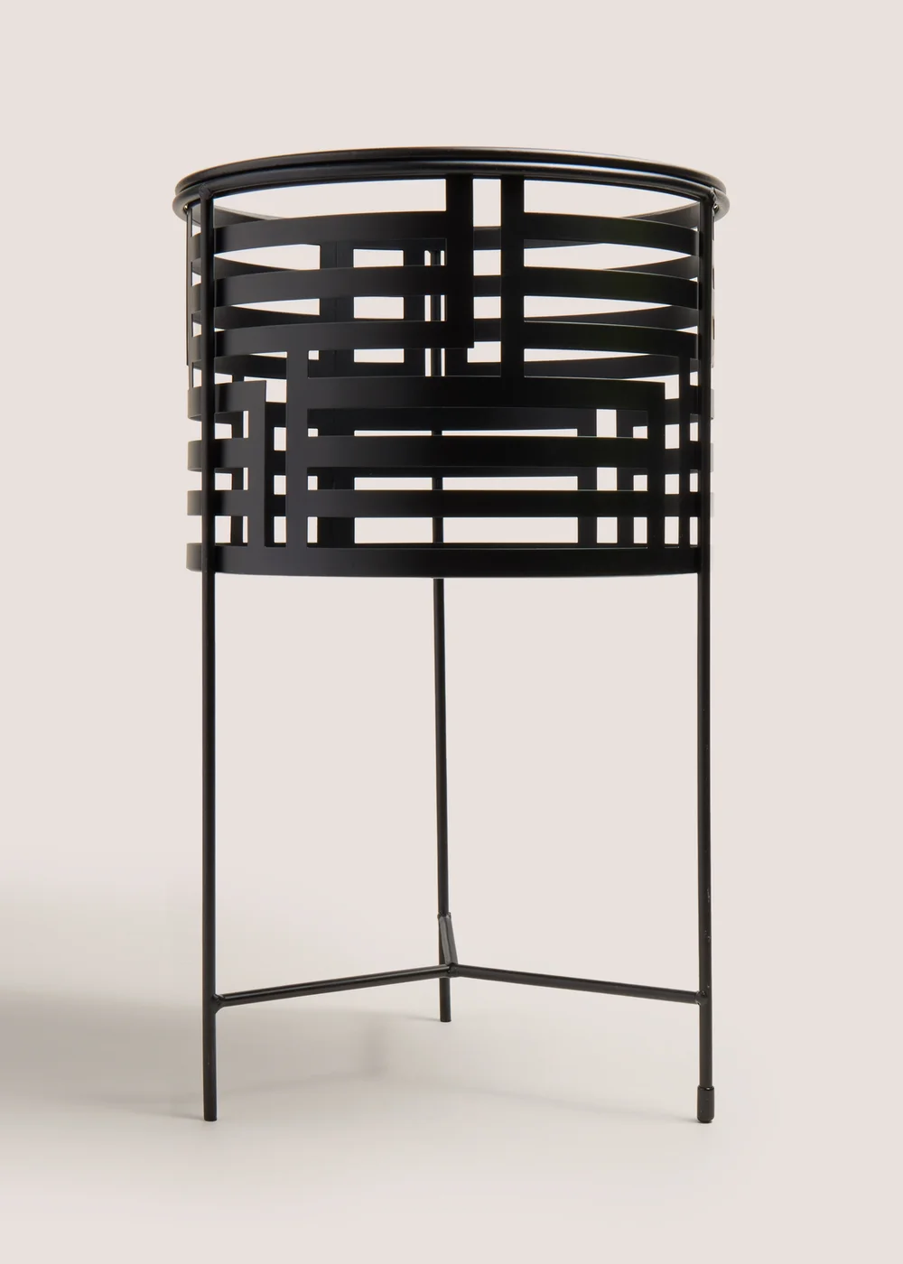 Black Medium Geo Cut Out Planter (55cm) Image 1