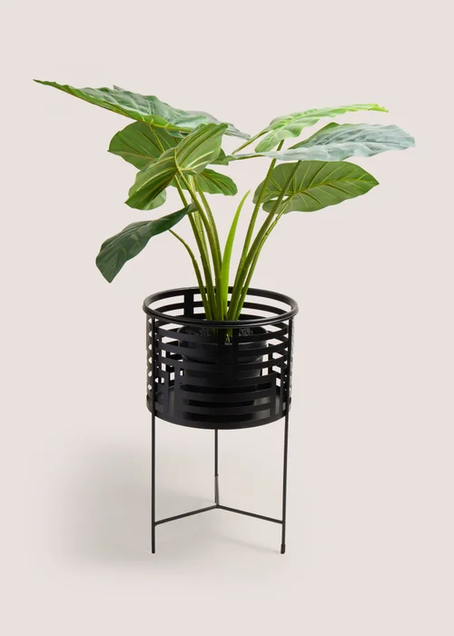Black Medium Geo Cut Out Planter (55cm) Image 2