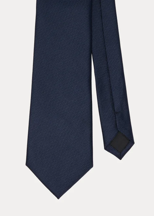 Taylor & Wright Navy Plain Tie - One Size Image 2