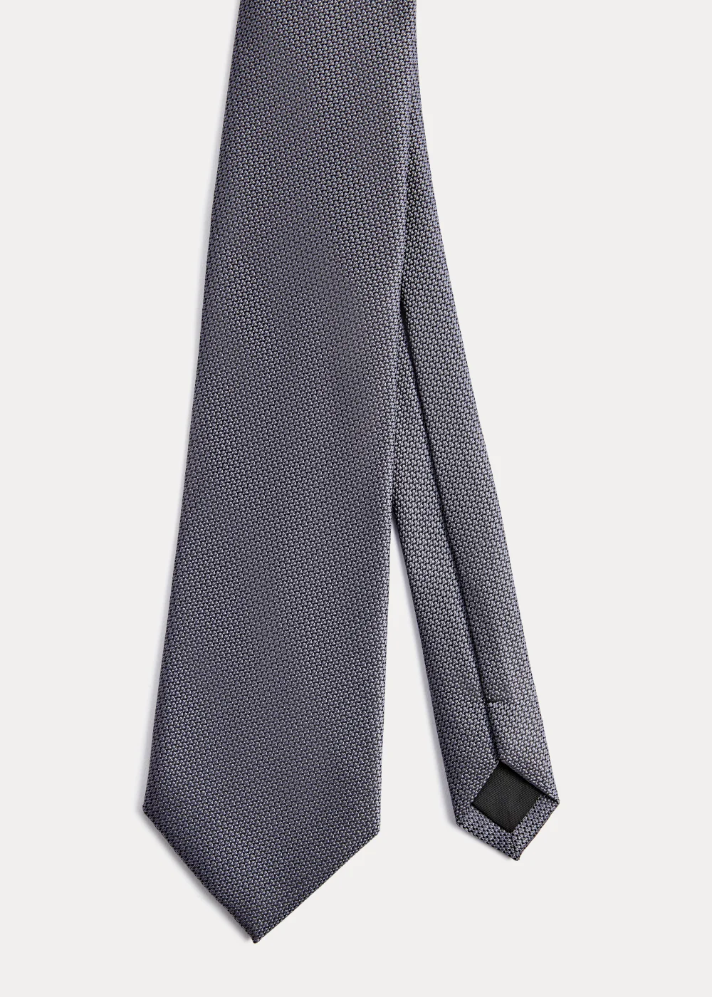 Taylor & Wright Grey Plain Texture Tie - One Size Image 2