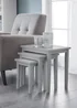 Julian Bowen Cleo Nest Of Tables Grey (46 x 48 x 33 cm) - No Size Image 1