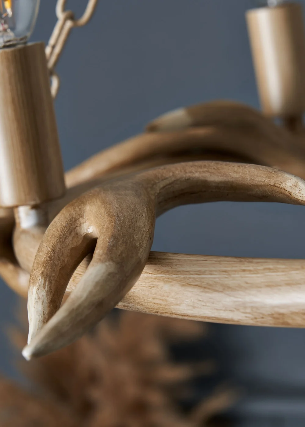 Inlight Antler Cartwheel 5L Chandelier (80cm x 62cm) - One Size Image 3