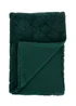 Catherine Lansfield Cosy Diamond Faux Fur Soft 130x170cm Blanket Throw Bottle Green - One Size Image 3