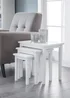 Julian Bowen Cleo Nest Of Tables Pure White (46 x 48 x 33 cm) - No Size Image 2