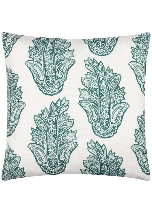 Paoletti Kalindi Paisley Outdoor Filled Cushion (43cm x 43cm x 8cm) - One Size Image 2