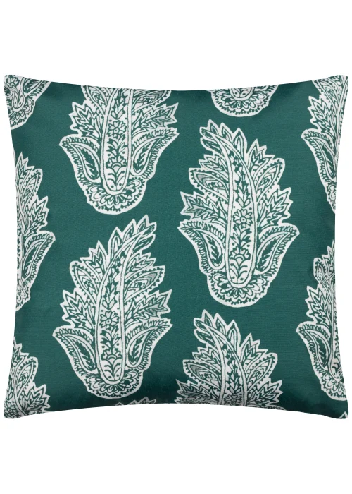 Paoletti Kalindi Paisley Outdoor Filled Cushion (43cm x 43cm x 8cm) - One Size Image 1