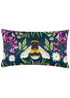 Wylder Nature House of Bloom Zinnia Bee Outdoor Filled Cushion (30cm x 50cm x 8cm) - One Size Image 2