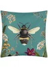 Wylder Nature Midnight Garden Bee Outdoor Filled Cushion (43cm x 43cm x 8cm) - One Size Image 2