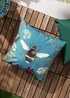 Wylder Nature Midnight Garden Bee Outdoor Filled Cushion (43cm x 43cm x 8cm) - One Size Image 1