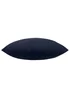 furn. Plain Reversible Outdoor Filled Cushion (55cm x 55cm x 8cm) Navy - One Size Image 2