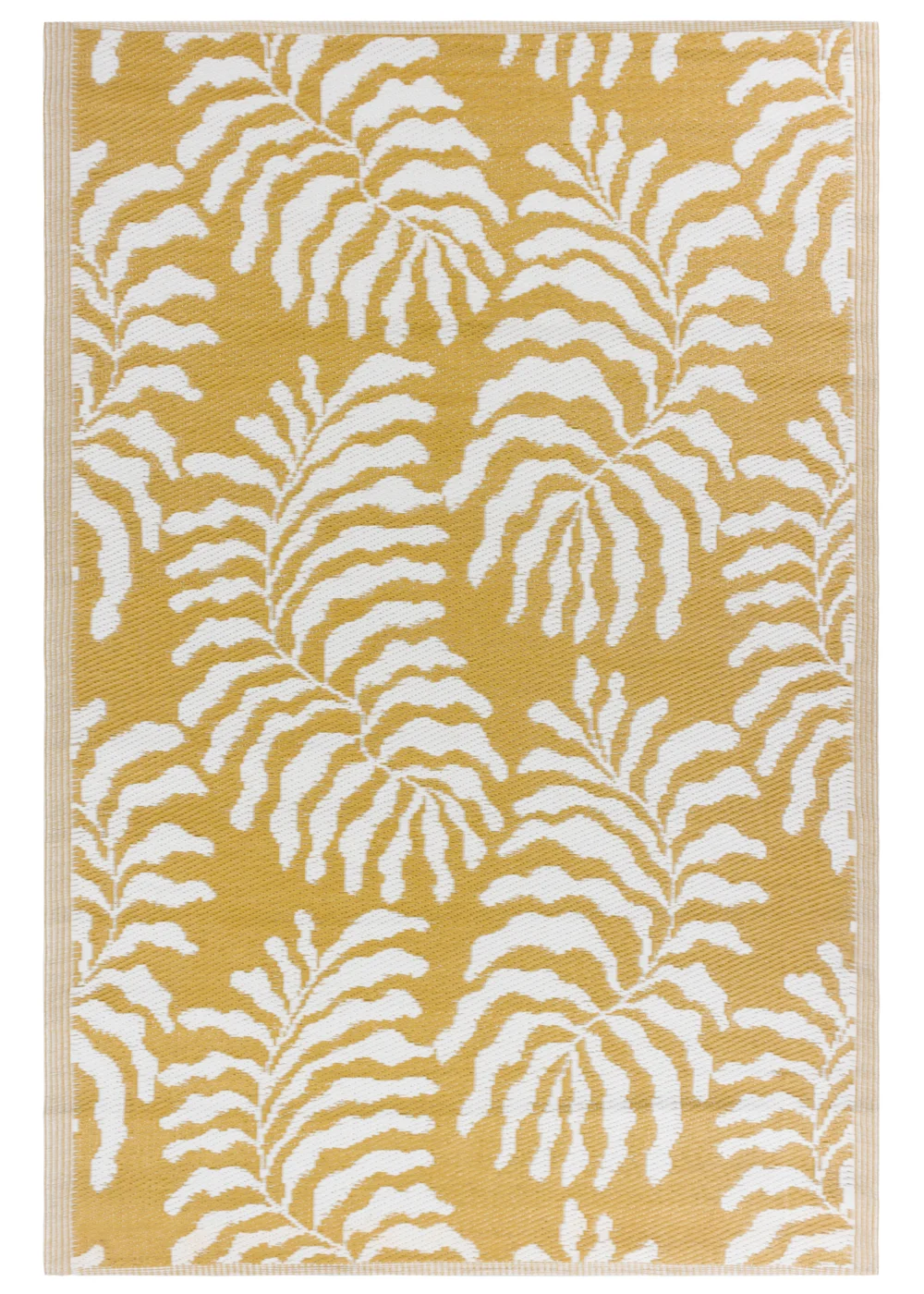 furn. Tocorico Reversible Outdoor Rug (120cm x 180cm) Mustard - One Size Image 1