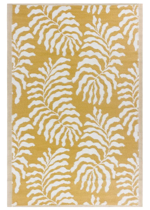 furn. Tocorico Reversible Outdoor Rug (120cm x 180cm) Mustard - One Size Image 1