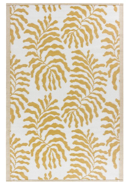 furn. Tocorico Reversible Outdoor Rug (120cm x 180cm) Mustard - One Size Image 3