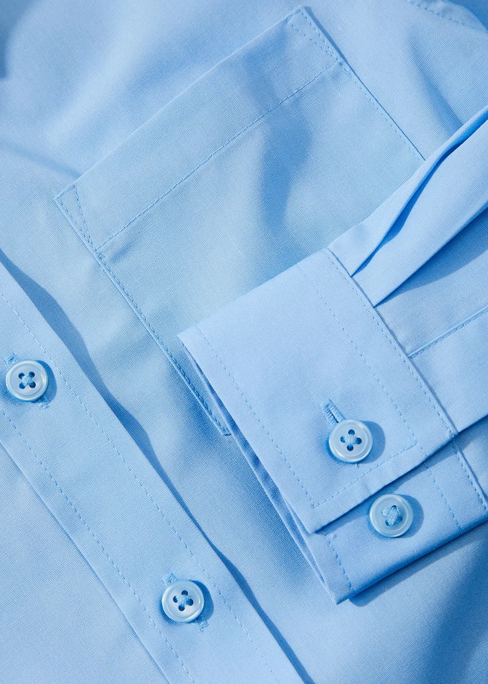 Girls 2 Pack Blue Long Sleeve School Blouses (4-16yrs) - Age 5 Years Image 2