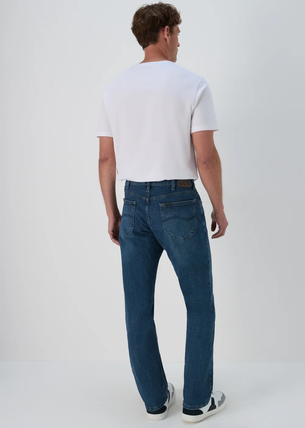 Lee Mid Wash Straight Fit Jeans - 30 Waist Regular Image 2