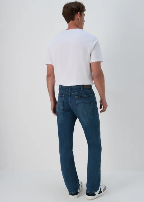 Lee Mid Wash Straight Fit Jeans - 30 Waist Regular Image 2