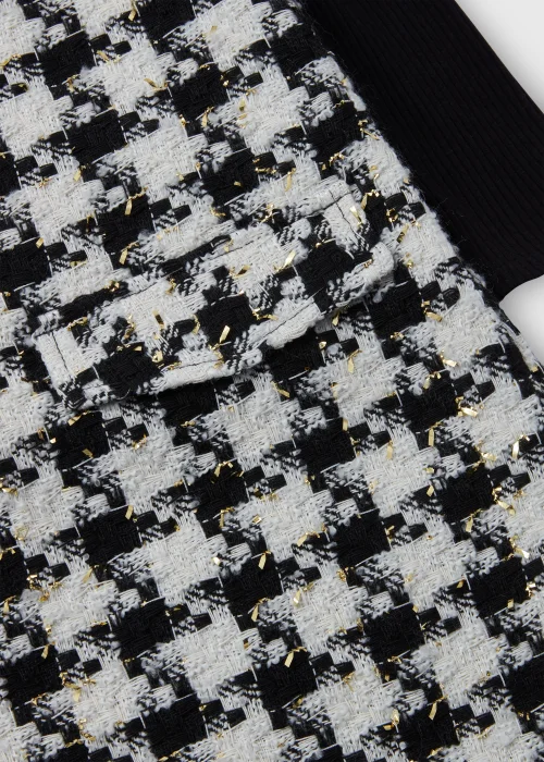 Girls Monochrome Check Boucle Pinafore & Top Set (4-13yrs) - 4 Yrs Image 2