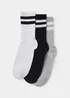 3 Pack Sports Socks - One Size Image 1
