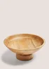 Mango Wood Footed Bowl Image 1