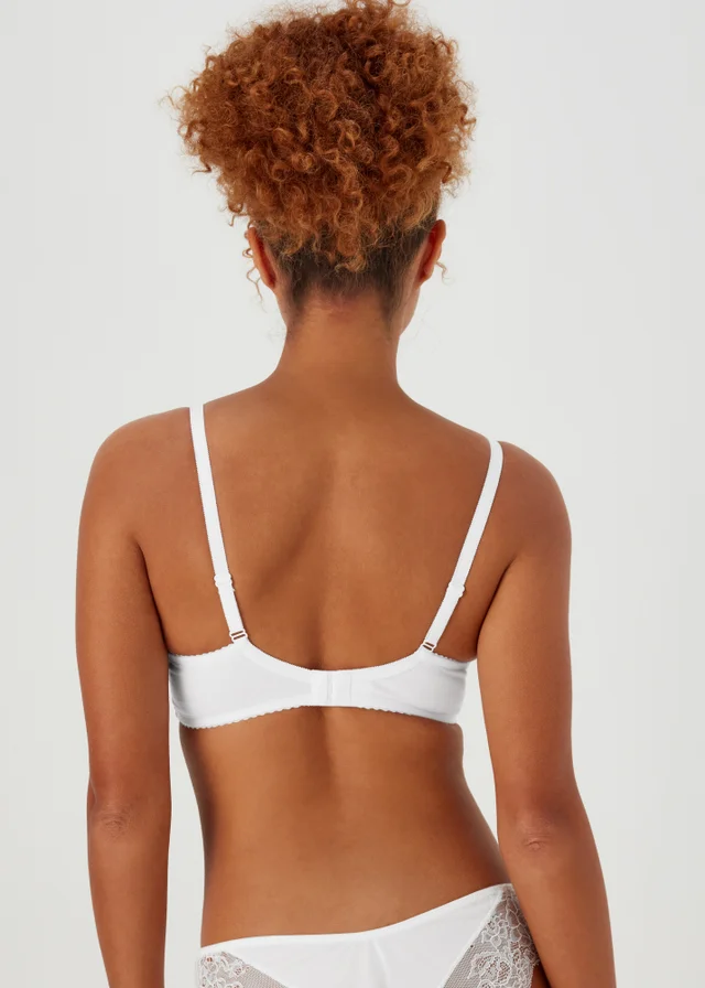 White Jacquard Underwire Bra
