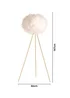 BHS Plume Satin Brass Feather Tripod Floor Lamp (147cm x 46cm x 46cm) - One Size Image 6