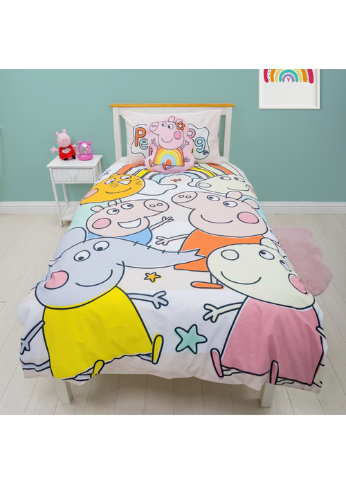 Peppa Pig Playful Panel Duvet Set - Single Image 1