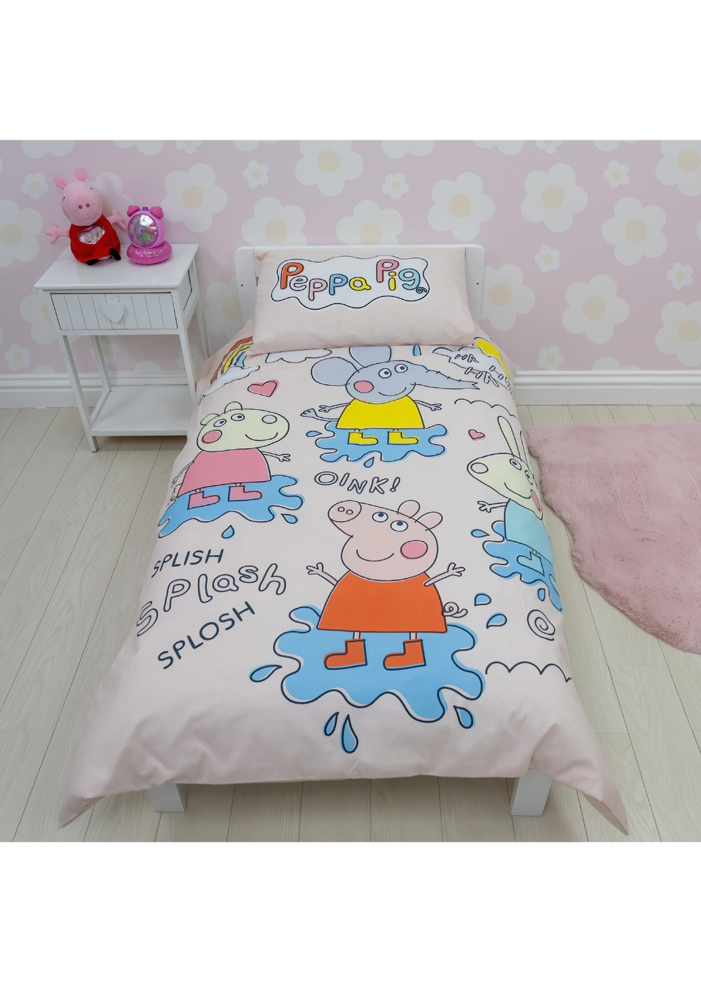 Peppa Pig Playful Junior Panel Duvet Set - Junior Image 1