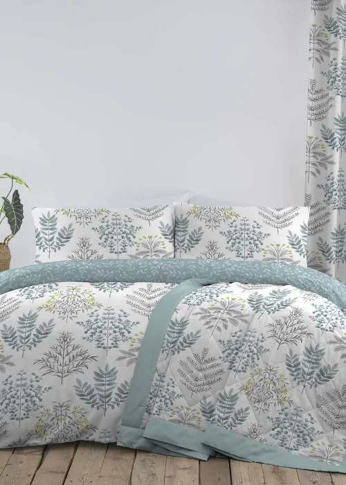 Dreams & Drapes Emily Reversible Blue Bedspread - 230 x 195cm Image 3