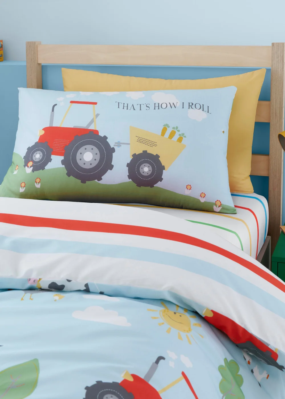 Bedlam Farmyard Friends Blue Duvet Cover Set - Single Image 2