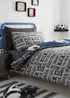 Bedlam Football Blue Duvet Cover Set - Single Image 2