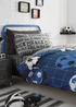 Bedlam Football Blue Duvet Cover Set - Single Image 1