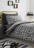 Bedlam Football Grey Duvet Cover Set - Single Image 2