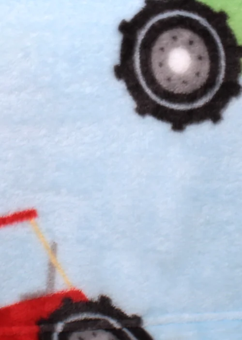 Bedlam Farmyard Friends Soft Touch Blue Throw - 120 X 150 Image 2