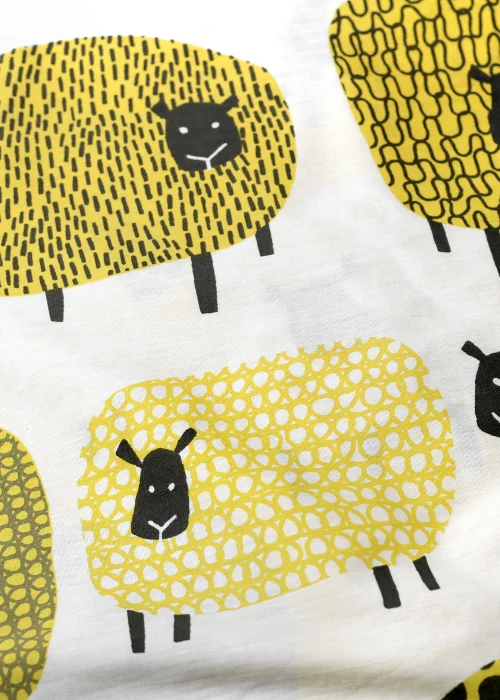 Fusion Dotty Sheep Yellow Duvet Cover Set - Single Image 2