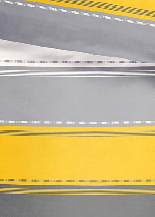 Fusion Betley Yellow Duvet Cover Set - Single Image 2