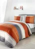 Fusion Betley Orange Duvet Cover Set - Single Image 1