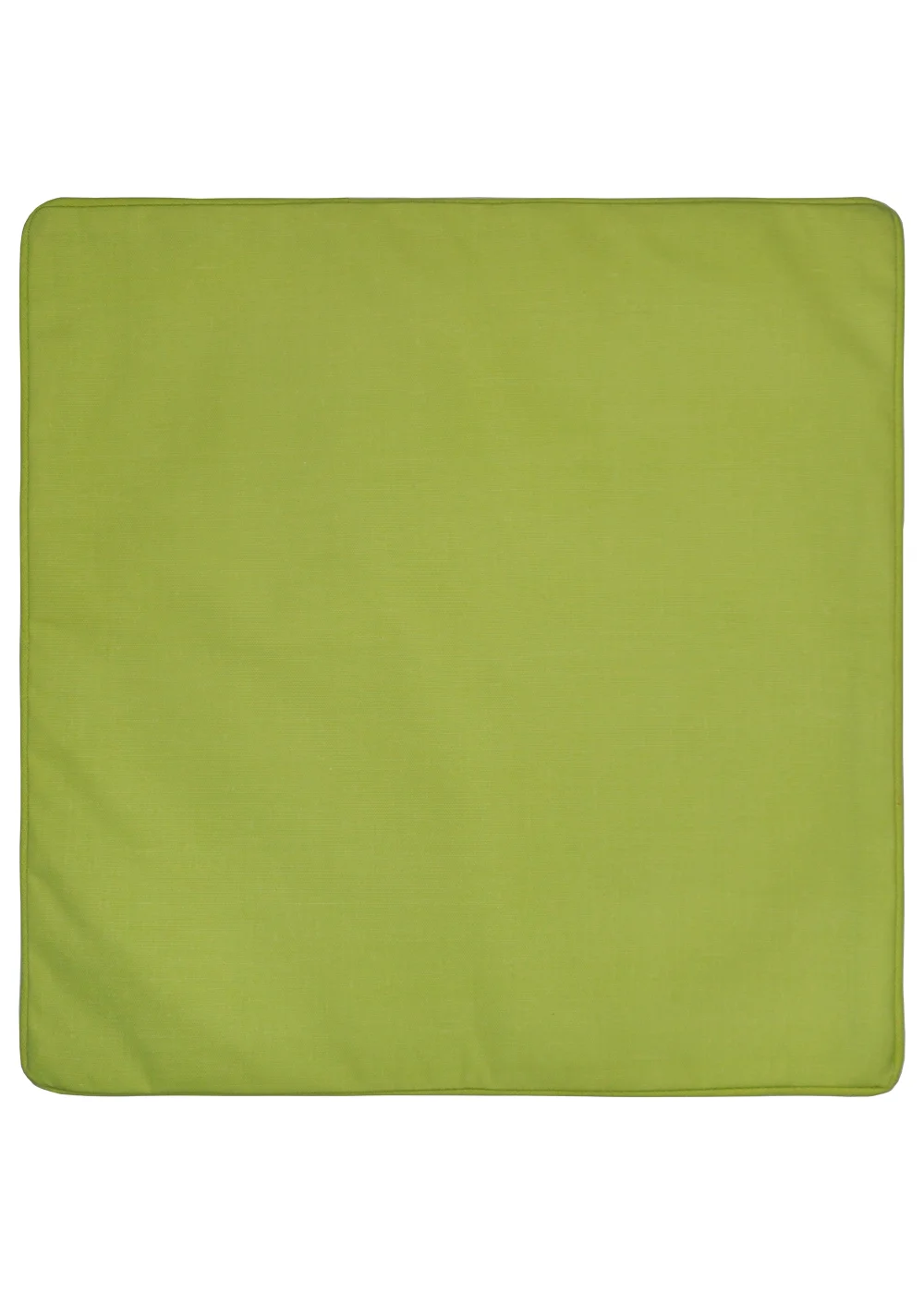 Fusion Plain Dye Filled Lime Green Outdoor Cushion - 43W X 43D Image 2