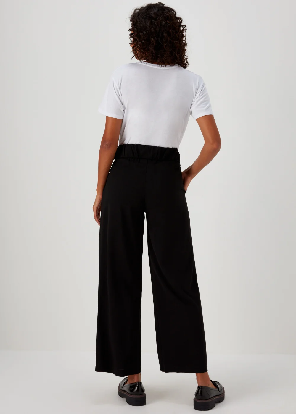 JDY Geggo Black Button Trousers - 16 Image 2