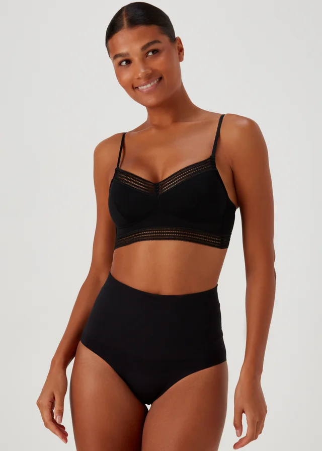 Black Seamless Smoothing Knickers