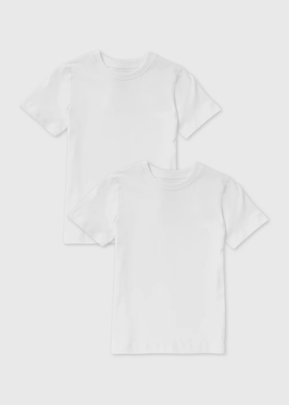 Kids 2 Pack White School T-Shirts (3-16yrs) - Age 4 Years Image 1