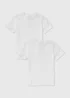 Kids 2 Pack White School T-Shirts (3-16yrs) - Age 4 Years Image 1