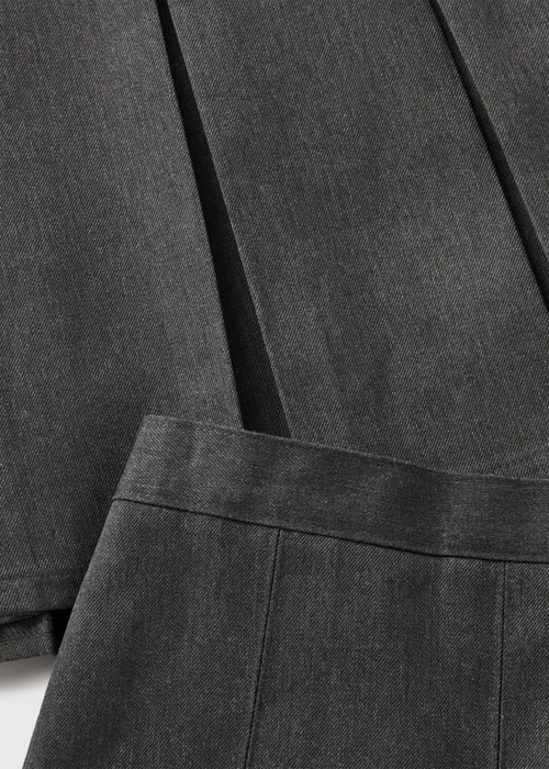 2 Pack Girls Grey Pleated Long Length School Skirts (3-16yrs) - Age 4 Years Image 2