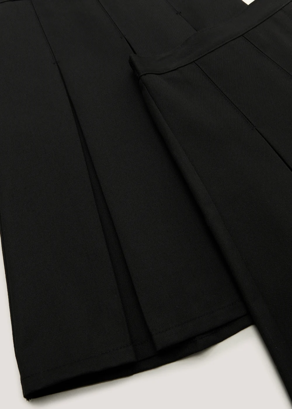 2 Pack Girls Black School Long Length Box Pleated Skirts (6-16yrs) - Age 6 Years Image 2