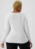 White Long Sleeve T-Shirt - Size 8 Image 2