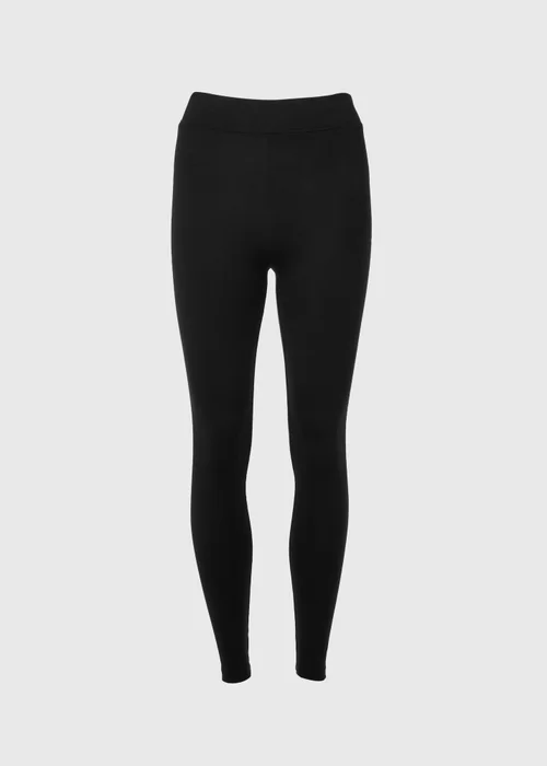 2 Pack Black Cotton Leggings - 8 Image 5